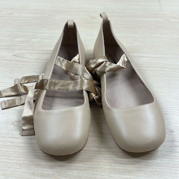 Free People That's A Wrap Ballet Flats Cream US 8 - Picture 1 of 8